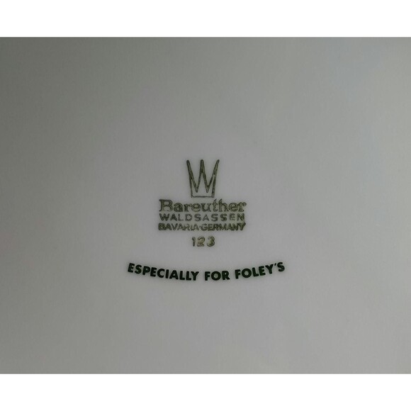 Vintage Bareuther Waldsassen Porcelain Dessert Plates Gold Trim - Picture 8 of 8